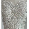 JRYYR White Sequin Appliques, Flower Lace Appliques, Bodice Applique, Beaded