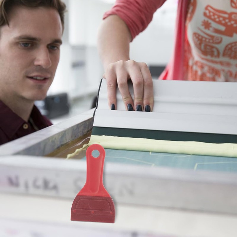 WEBEEDY 4 Pcs Squeegee Rubber Blade Screen Printing Squeegee,Self-Adhesive Screen