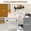 ZDDLOINP Spice Rack with Kitchen Roll Holder and Hook, Spice