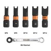 Railer 1 Inch Spanner Screwdriver Bit Set with Bit Ratchet