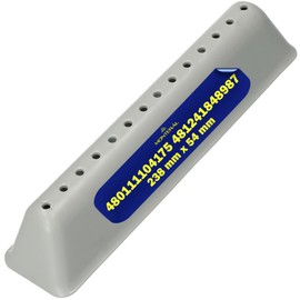 Washing Machine Drum Paddle 238 mm x 54 mm with Original Codes 480111104175 481241848987 for Whirlpool for Bauknecht - Warranty 10 Years - MONTERAL