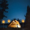 Permande Solar Torch Light with Extension Rod, Solar Lights Outdoor