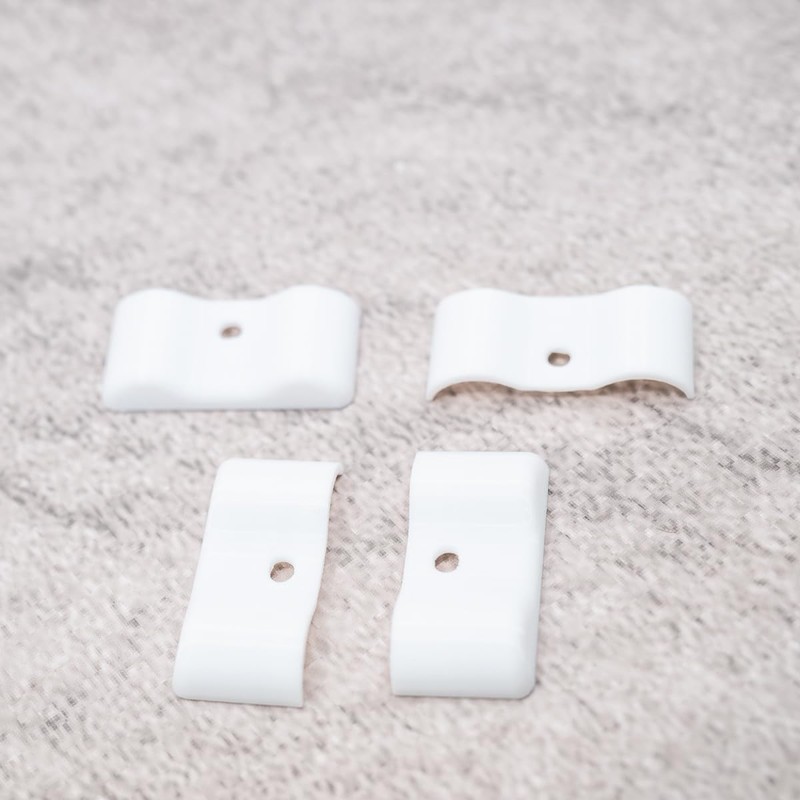 ULEIVA Replacement End Caps Set of 4 White Compatible with