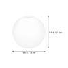 Vaguelly White Globe Lamp Shades Neckless Top Opening Globe Lamp