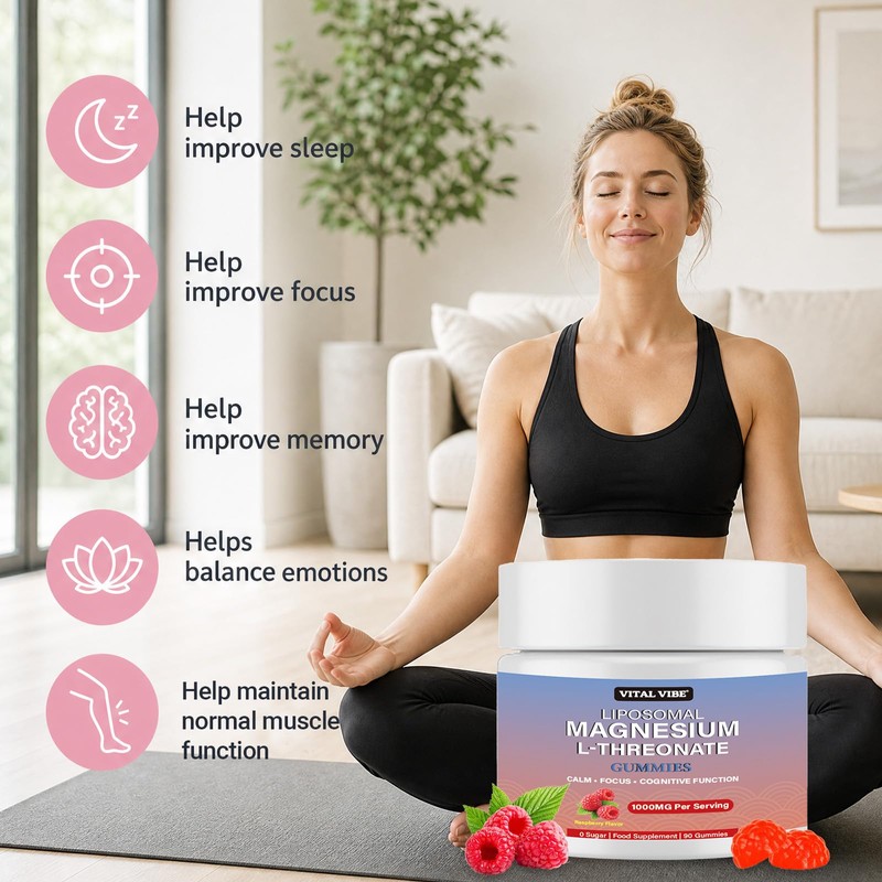 Liposomal Magnesium L-Threonate Supplement for Memory, Sleep and Cognitive