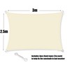 KAHEIGN Awning Waterproof 2.5 m x 3 m Rectangular Awning,