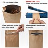 50 Pieces 1 Kg Kraft Paper Stand Up Coffee Bag/Flat
