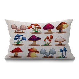 BGBDEIA Turkish Carpet Lumbar Cushion Cover 30X50cm 12x20 Inch Decorative Bedroom Living Room Turkish Vintage Persian Rectanglar Throw Pillow Cover for Bed Sofa Couch