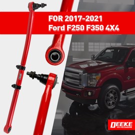 DEEKE Front Forged Adjustable Track Bar for 1.5-8" Lift 2017-2022 Ford F250/F350 4WD Track Bar （Red）