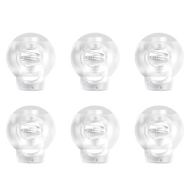 Nzexlyva 6 Pcs Toggles for Drawstrings, Plastic Cord Lock Stopper End Spring Stop Toggle Fastener Stopper, Single Hole Trouser Drawstring Toggle for Drawstring Clothing Shoelace Bag Camping