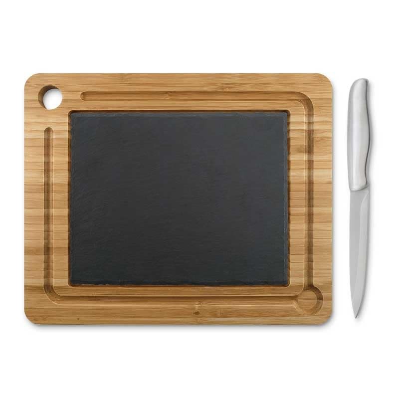 Slate and Bamboo Serving Board #75-062