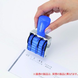 シャチハタ スタンプ 回転ゴム印 欧文6連 5号 捺印サイズ 約20×4ミリ ゴシック体