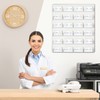 24 Pockets Business Card Holder Wall Mount Rack Card Display
