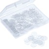 WILLBOND 200 Pcs Clear Disc Pads to Stabilize Earrings, Plastic