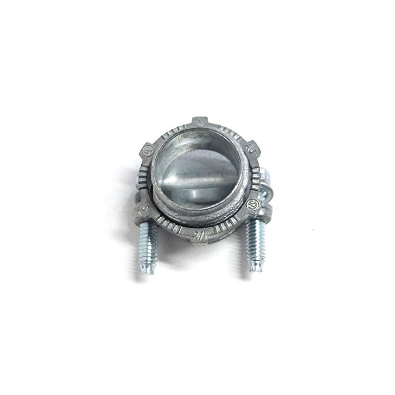 Hubbell-Raco 2711 Die Cast Zinc Squeeze Connector, Non-Metallic, Clamp, 1/2"