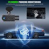 3 Channel Dash Cam Front and Rear Inside, 2.0'' 1296P