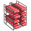 MOOACE 4 Pack Can Dispenser Rack, Stackable Can Storage Organizer