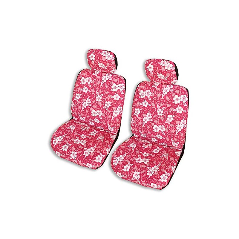 Winnie Fashion 2 Hawaiian Car Seat Covers w/Headrest Covers (Ulu