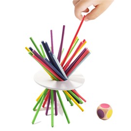 Wooden Balance Game Sticky Balance Game 3D Puzzle Table Games Colorful Focus Game Family Games Dominoes Games Natural Wooden Game Balance Blocks (2)