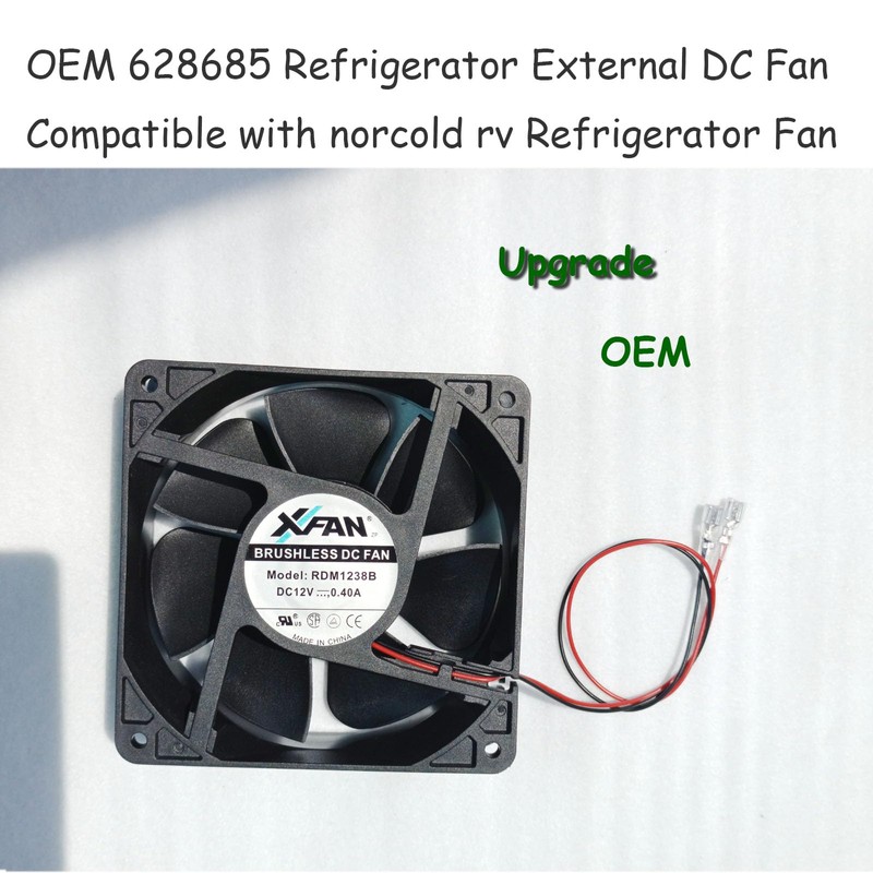 Upgrade 628685 Refrigerator External DC Fan Compatible with norcold rv