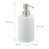 Relaxdays Soap Dispenser 180ml Refillable Bathroom Toilet Kitchen Liquid Soap