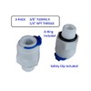 Inline Granulated Activated Carbon Filter 10" with 3/8" Adapters