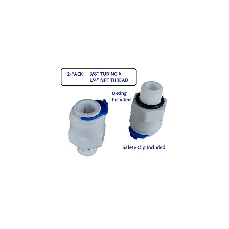 Inline Granulated Activated Carbon Filter 10" with 3/8" Adapters