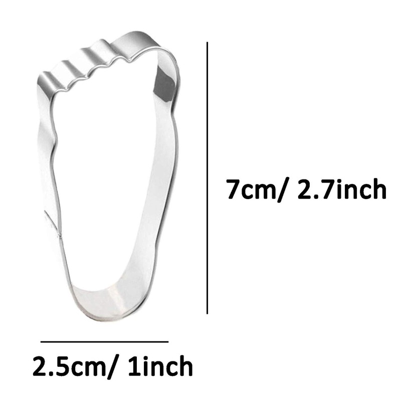 WDYJMALL Foot Feet Footprint Cookie Cutter