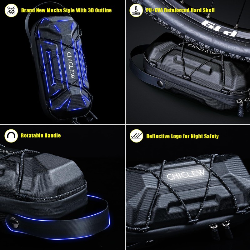 CHICLEW 3L Electric Scooter Bag, Waterproof Scooter Storage Bag with