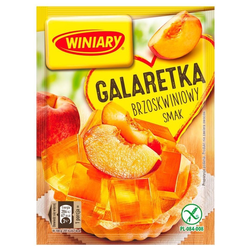 WINIARY Galaretka brzoskwiniowa 71g / Gelee aux peches /