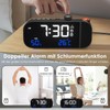 MOSUO Alarm Clock with Projection, Radio Alarm Clock with Temperature