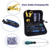 Delgada Coax Cable Crimper Kit,Compression Tool Coax Cable Crimper Set