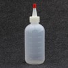 MUEEAD 3 Pack Pointed Plastic Bottles, Squeeze Applicator Bottles, Translucent