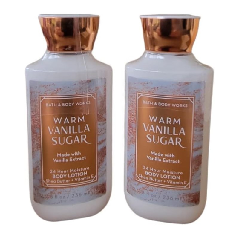 Bath and Body Works 2 Pack Warm Vanilla Sugar Super