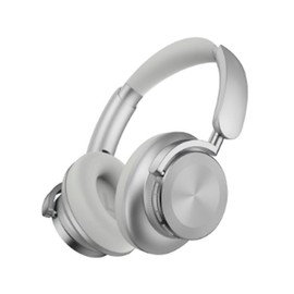 H60 Bluetooth ANC Headphones - 30 Hours Playtime, Superior Sound Quality, Wireless over-ear Design, USB-C Charging Port, Immersive Bass, 20000Hz - Color: H60-metallic silver