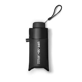 AFULILI Small Mini Compact Travel Umbrella UV Protection Umbrella Perfect for Travel Lightweight Portable Parasol Outdoor Sun&Rain Umbrellas(Black)