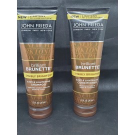 JOHN FRIEDA Lot Of 2 John Frieda Brilliant Brunette Shampoo And Conditioner Pack
