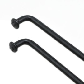 Meuey Lyot 131 mm /5.16 Inch Stainless Steel Spoke Bike Spokes Bicycle Spokes 12G Spoke Black Bike Spokes Mountain/Road Bikes with 16mm Spoke Caps 12PCS (5.16inch)