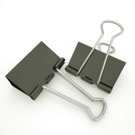[8-PCS] Silver Large Binder Clips, Jumbo Metal Clamp 2" / 50 mm (Silver, 8-PCS)