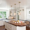 Magiroz Mid Century Modern Pendant Light Fixture Minimalist White Ceramic