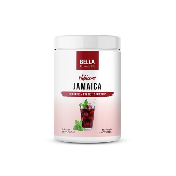 Bella All Natural Jamaica Hibiscus with Probiotic + Prebiotic –