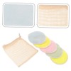 Healeved Sets Reusable Makeup Removal Pads Pattern Facial Cleaning Pads