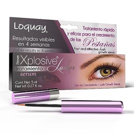 Loquay Tratamiento para fortalecer y alargar las pestañas Xplosive, Blanco, 5 ml