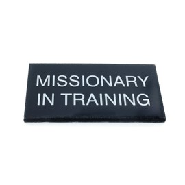 "Missionary in Training" Badge - Safety Clasp Pin Back - 1" x 2" - Future Missionary - Boy's and Girl's - LDS Missionaries