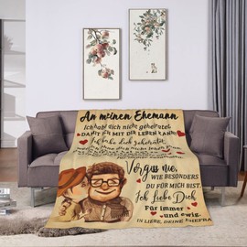 Bold And Brash Wedding Anniversary Gifts for Men, Cuddly Blanket for My Husband, Anniversary Wedding Anniversary Birthday Gifts Love Gifts for Him, Fleece Blanket Fluffy 150 x 130 cm