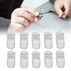 20pcs Hearing Aid Lanyard Clip ABS Portable Transparent Clip Accessory