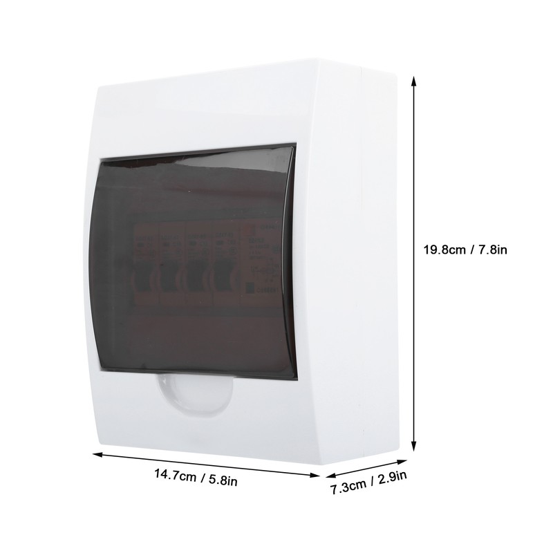 3 Way Fuse Box for 63A 30mA RCD+3MCB(6A+16A+32A) Power Supply