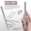 HaeKap 2 Pack Titanium Alloy Fine Point Replacement Pencil Nibs