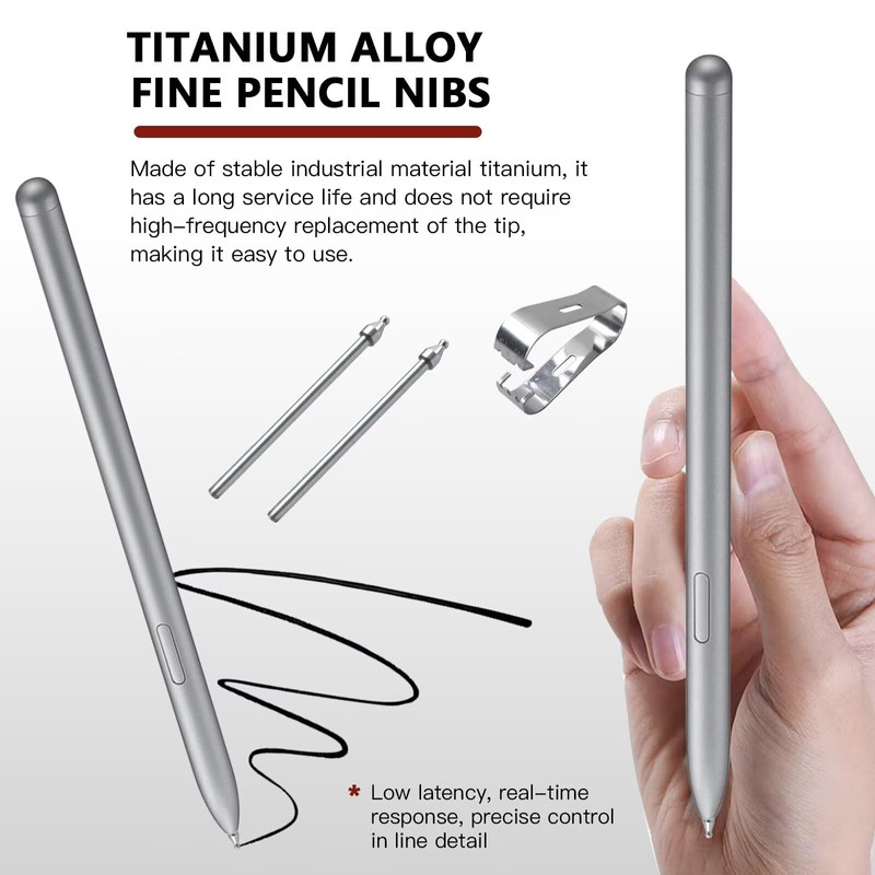HaeKap 2 Pack Titanium Alloy Fine Point Replacement Pencil Nibs
