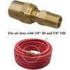 3 Pack Pipe Fitting Adapter of 1/4" NPTF Male x